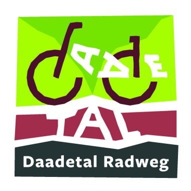 Hier sehen Sie das Logo für den neuen Daadetal-Radweg von Emmerzhausen nach Schutzbach.