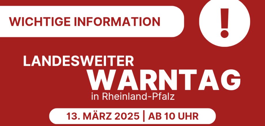 Hier sehen Sie den Flyer zum landesweiten Warntag am 13. März 2025.