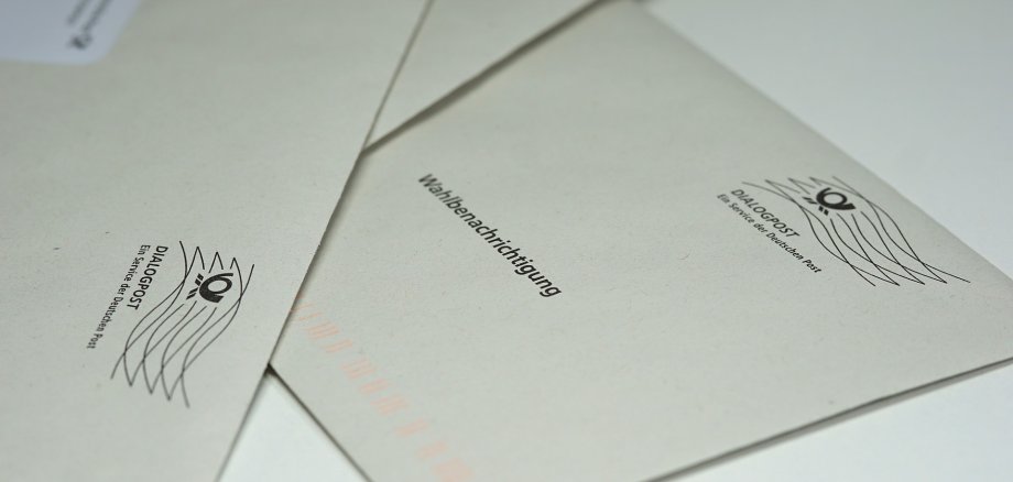 Hier sehen Sie eine Wahlbenachrichtigung.