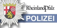 Hier sehen Sie das Logo der Polizei Rheinland-Pfalz mit dem rheinland-pfälzischen Wappen.