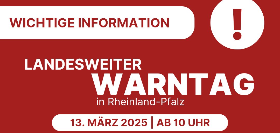 Hier sehen Sie den Flyer zum landesweiten Warntag am 13. März 2025.