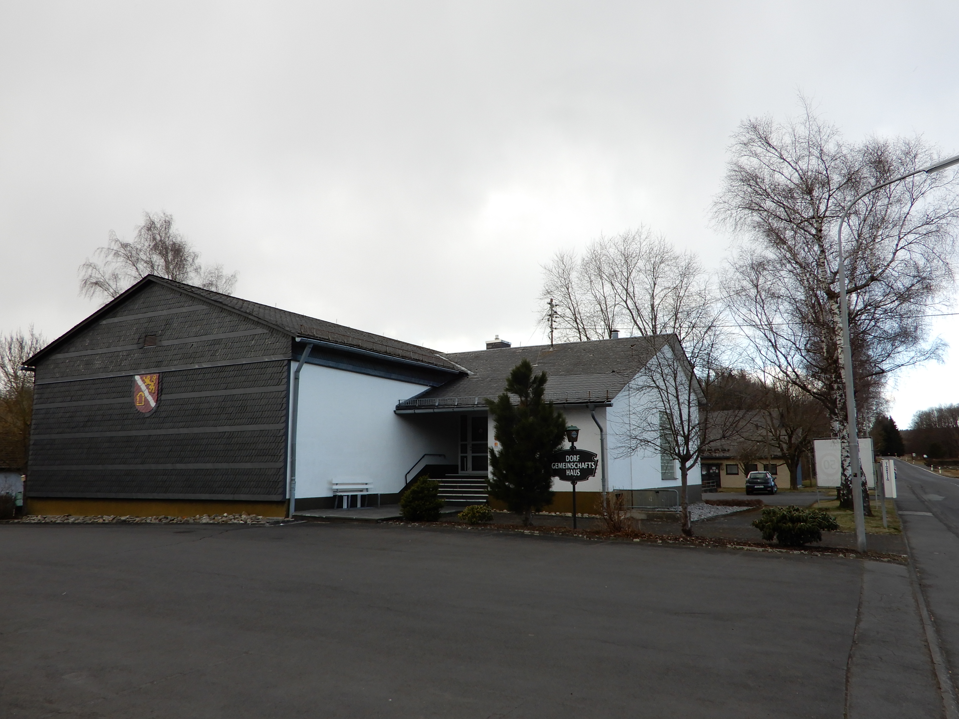 Hier sehen Sie das Dorfgemeinschaftshaus in Nisterberg