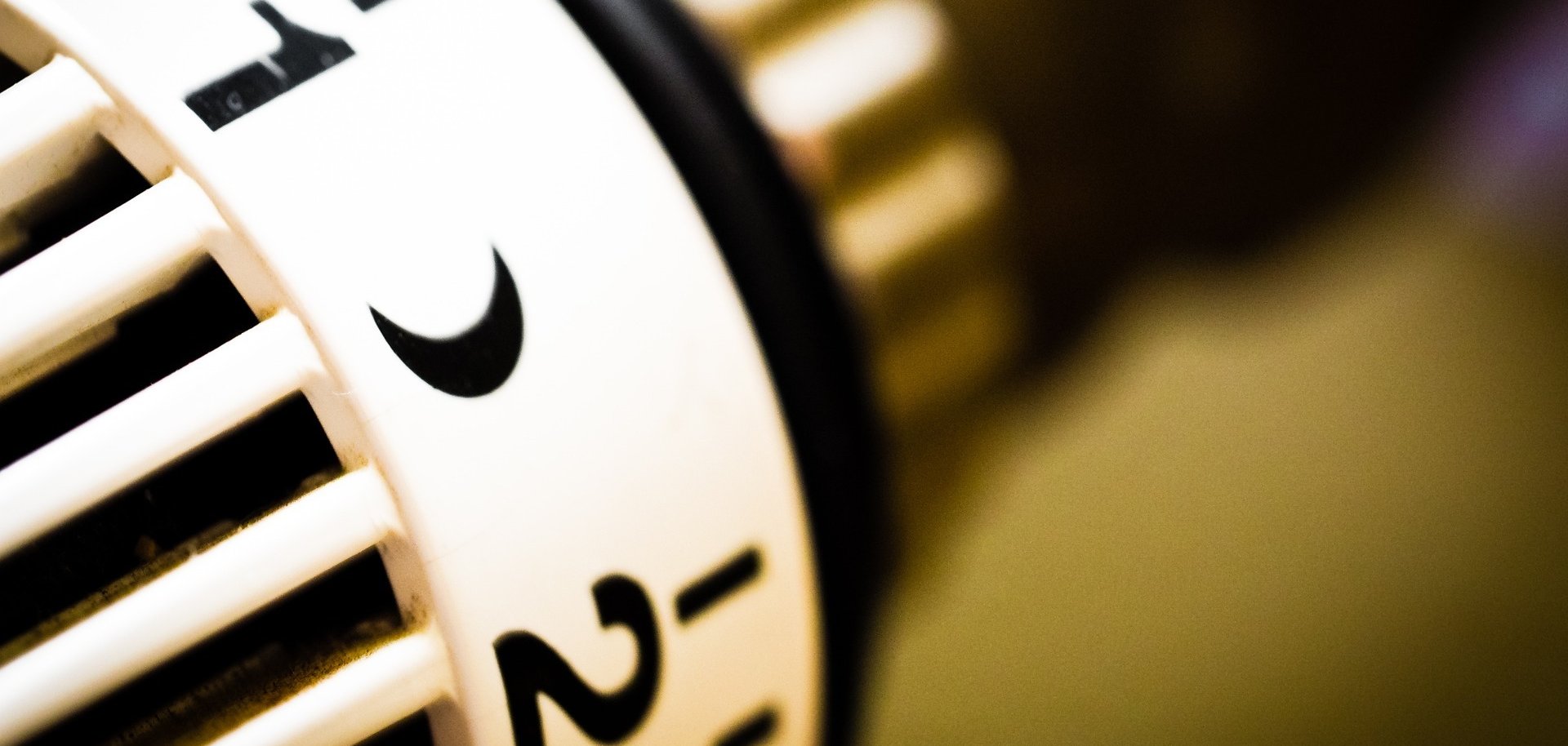 Hier sehen Sie den Thermostatkopf von einer Heizung.